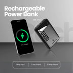 Volkano Punch Series 5000mAh Power Bank – Black | Compact & Lightweight