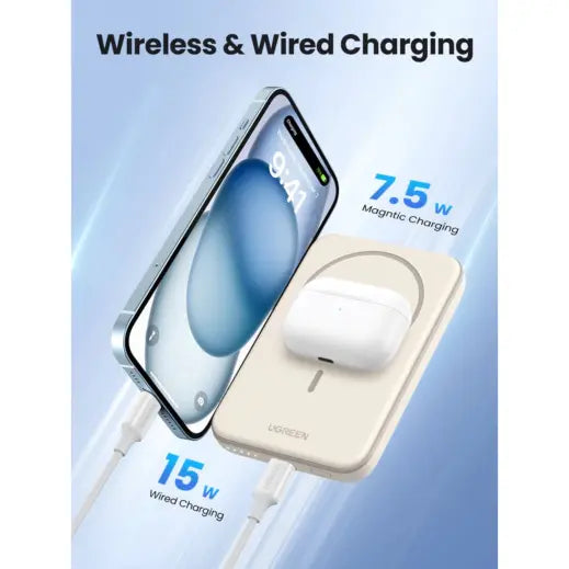 UGREEN Magnetic Wireless Power Bank 5000mAh