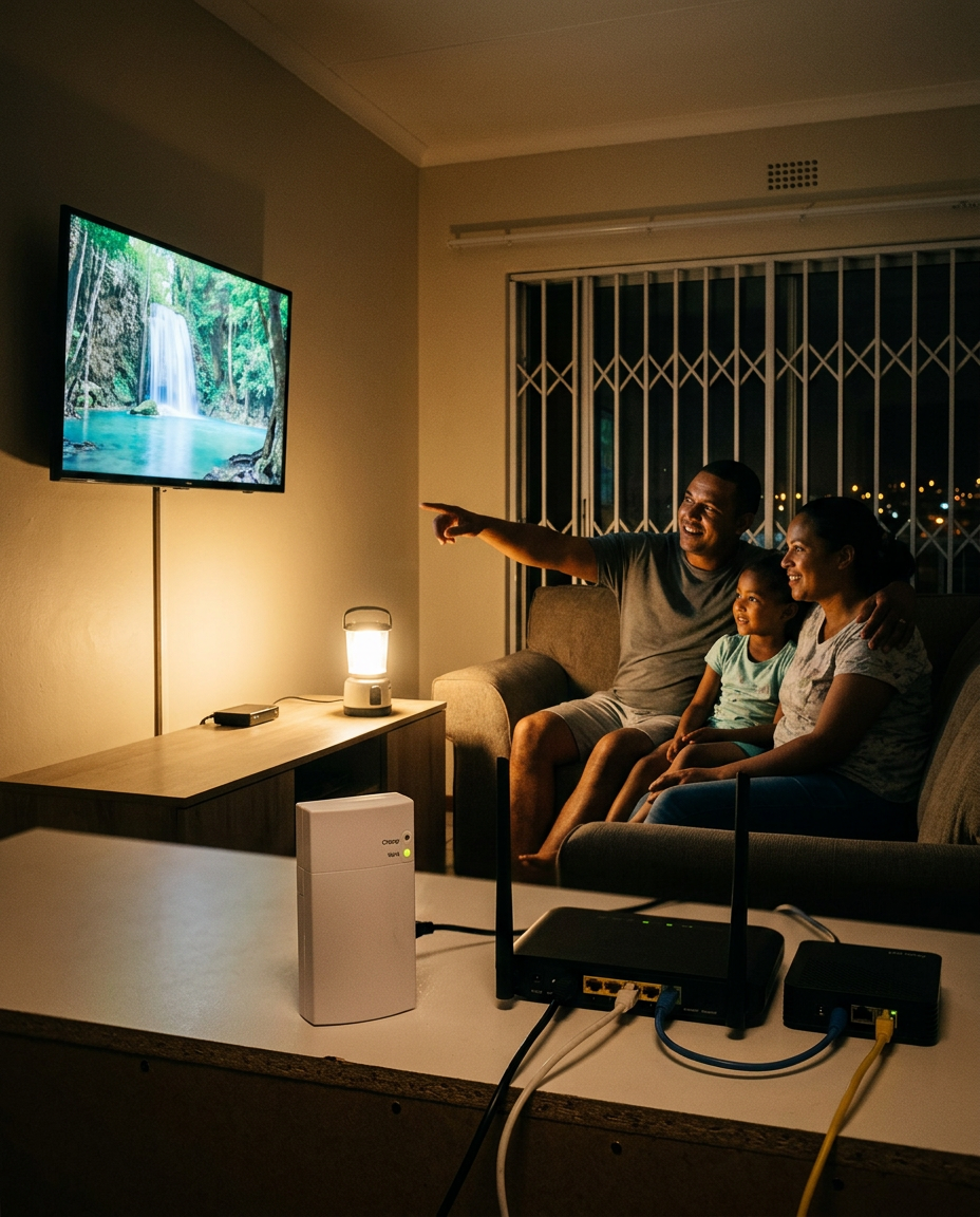 13200mAh Mini DC UPS for 12V Routers, WiFi & CCTV Cameras