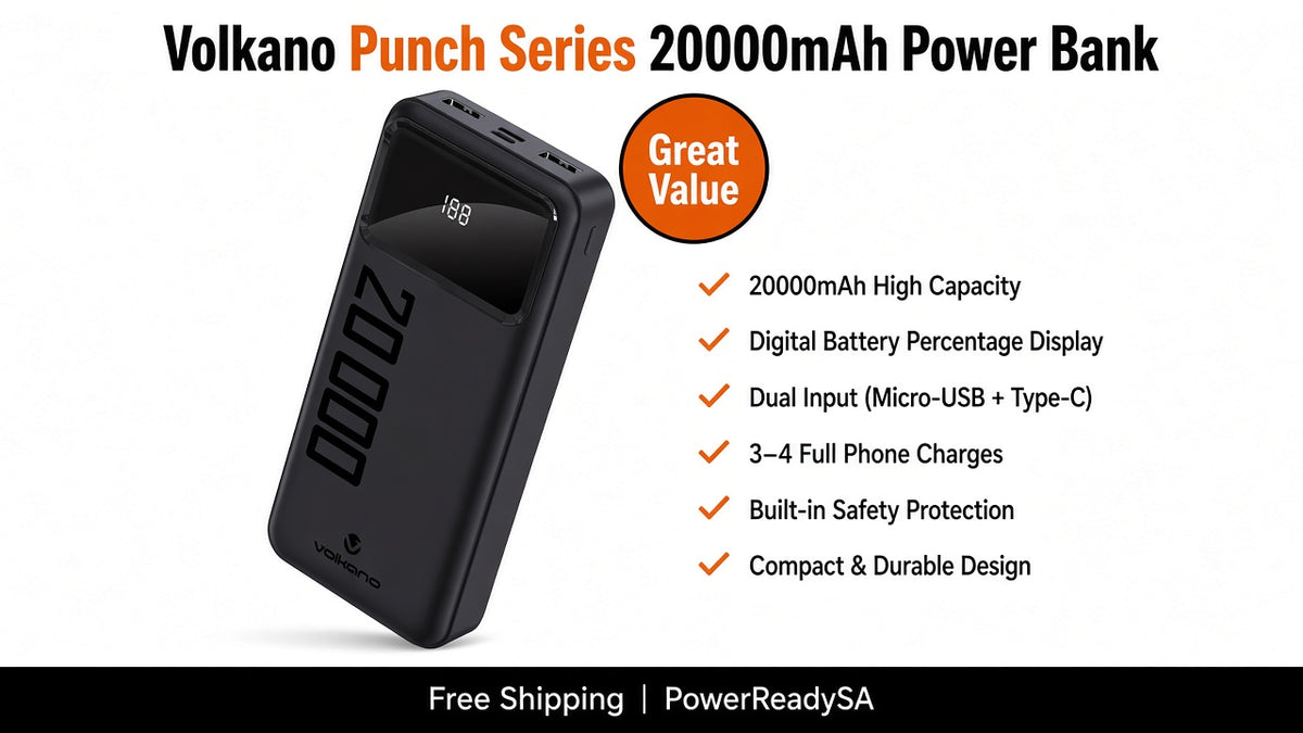 Volkano Punch Series 20000mAh Power Bank