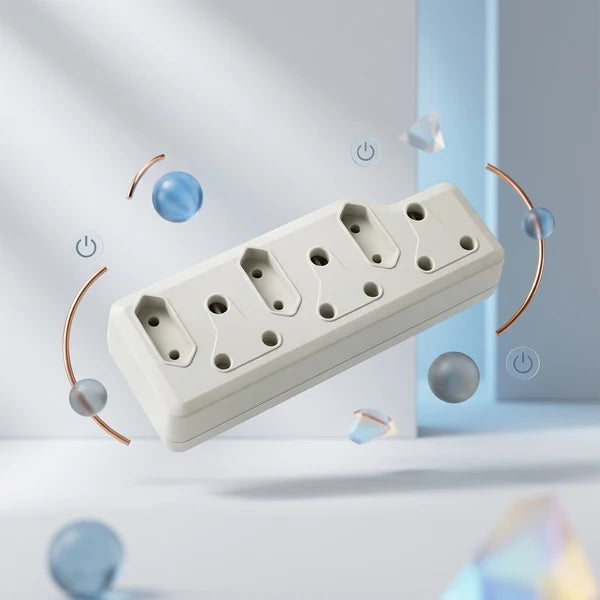 Multiplug Adapter – 3x 3-Pin + 3x 2-Pin Sockets