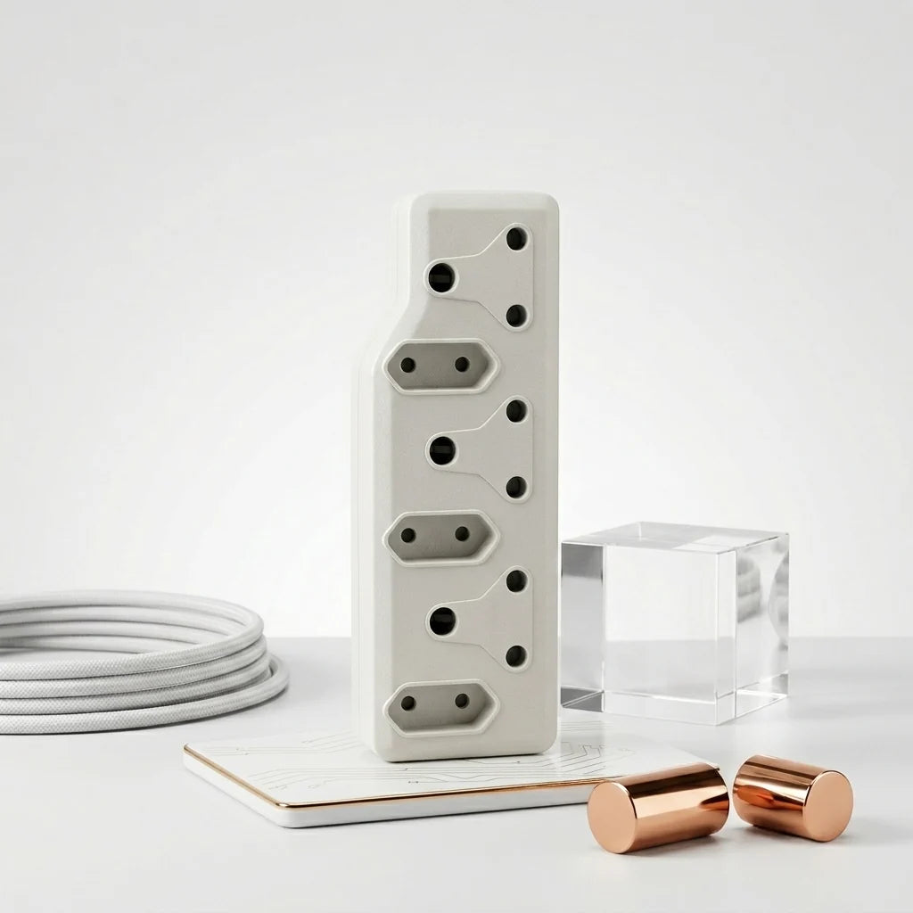 Multiplug Adapter – 3x 3-Pin + 3x 2-Pin Sockets