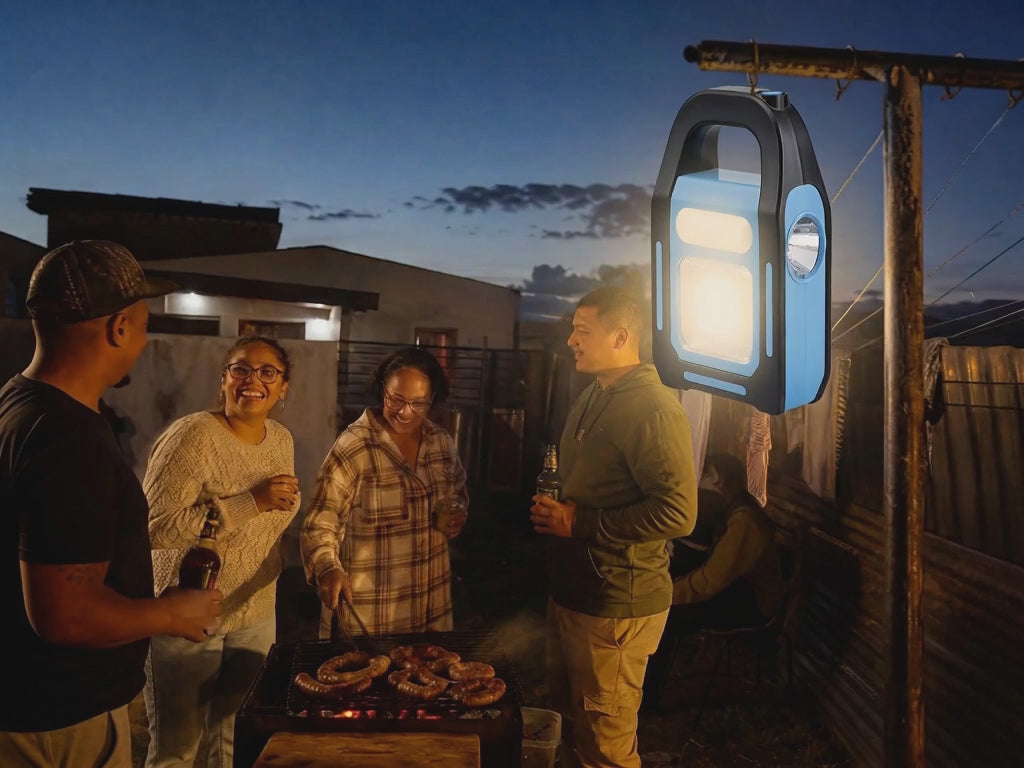 Dual Light Solar & Electric Rechargeable Emergency Light